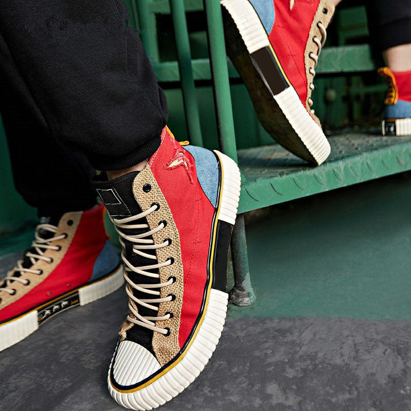 One Piecee Luffy Stylish Canvas Shoes - Comfortable Breathable Anime Footwear
