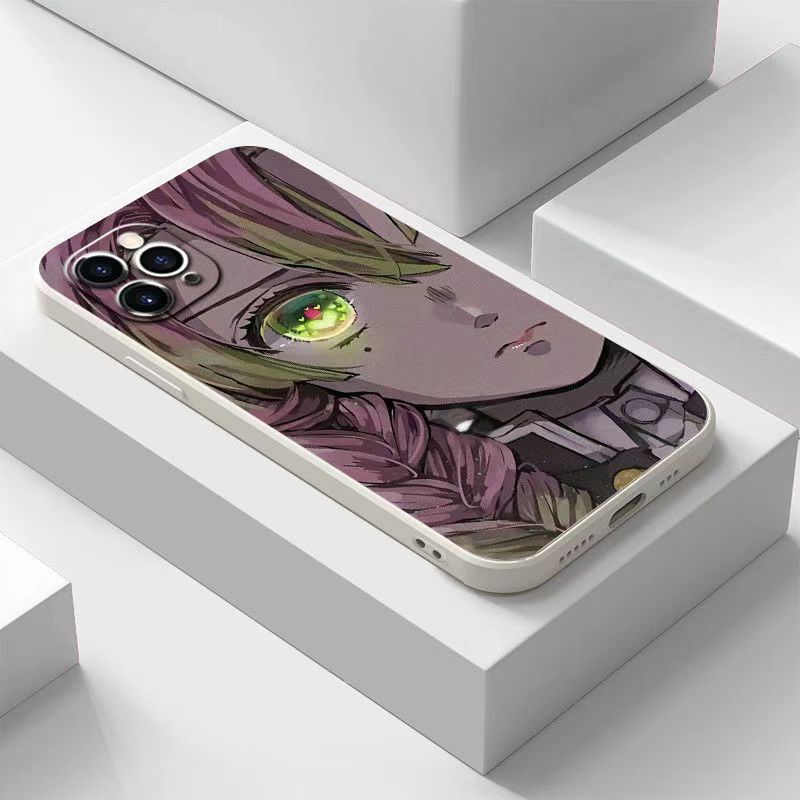 Demon Slayerr Transparent Silicone Case - Kyoujurou/Sanemi/Muichirou Design, Shockproof & Scratch - Resistant for iPhone