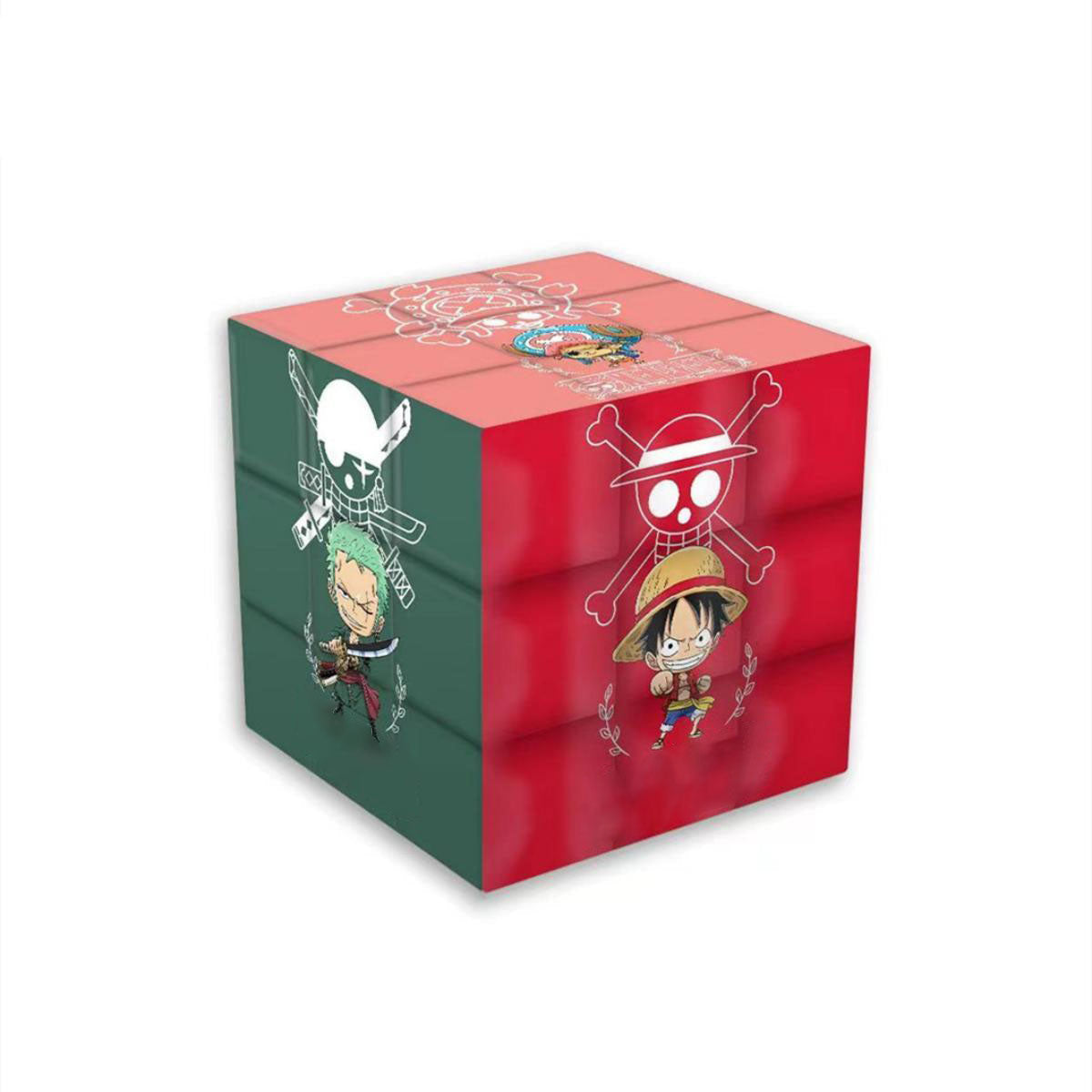 One Piecee Luffy/Zoro/Nami 3x3 Creative Rubik's Cube - Anime Puzzle Toy Gift Set