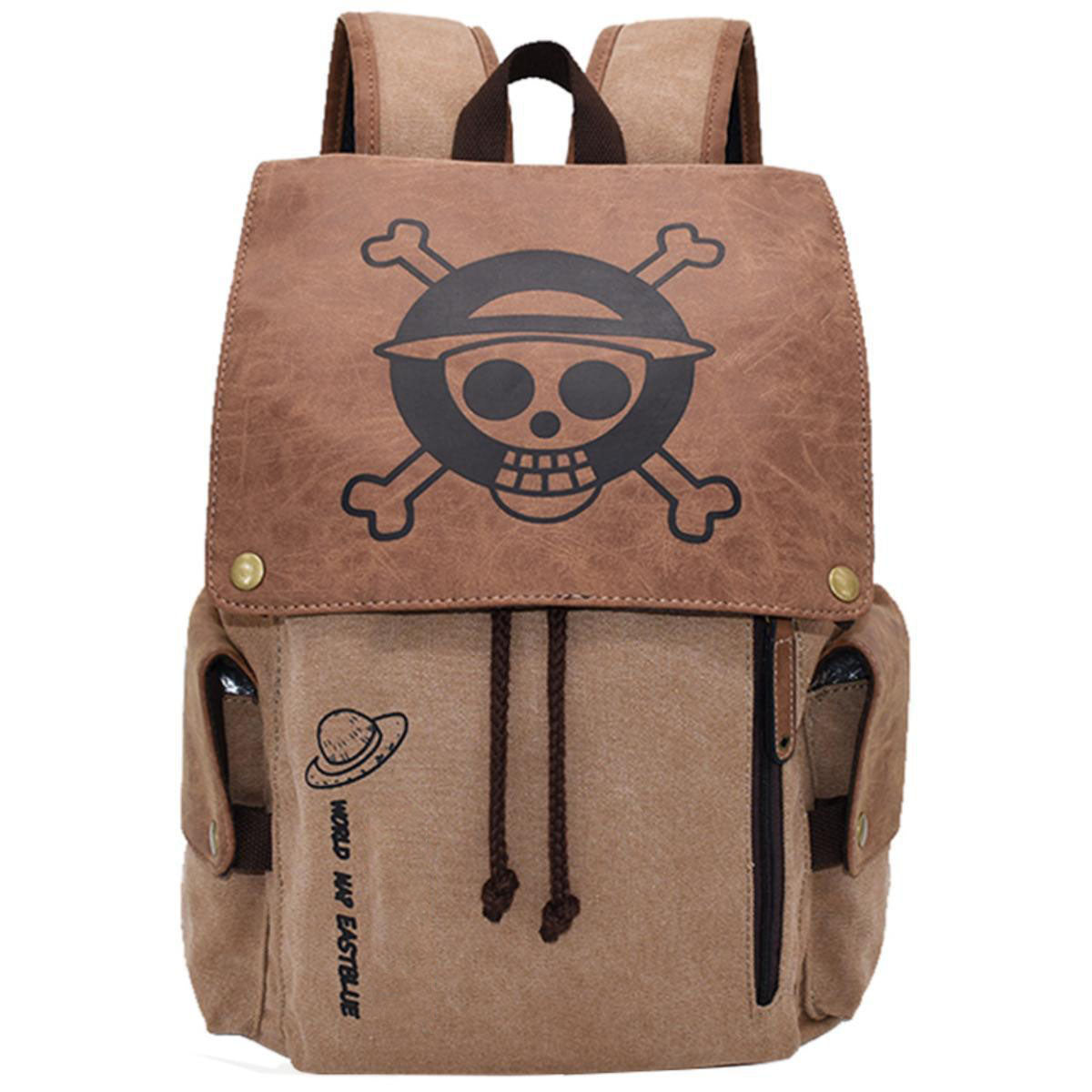 Anime Oversized Sturdy Backpack - Large Capacity, One Piece/Naruto/Demon Slayer/Attack on Titan/Tokyo Ghoul Merch, for School, Travel, Work