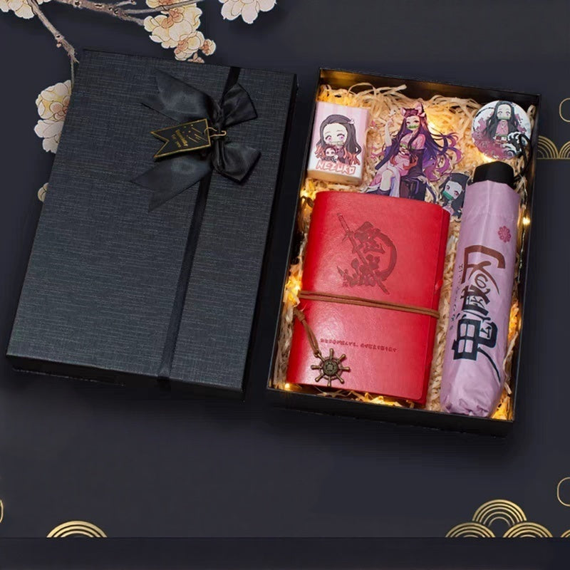Demon Slayer Gift Box: Notebook & Anime Umbrella – For Fans Who Live the Fandom!