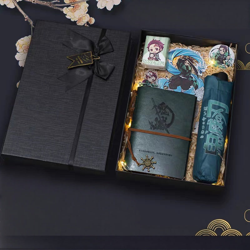 Demon Slayer Gift Box: Notebook & Anime Umbrella – For Fans Who Live the Fandom!