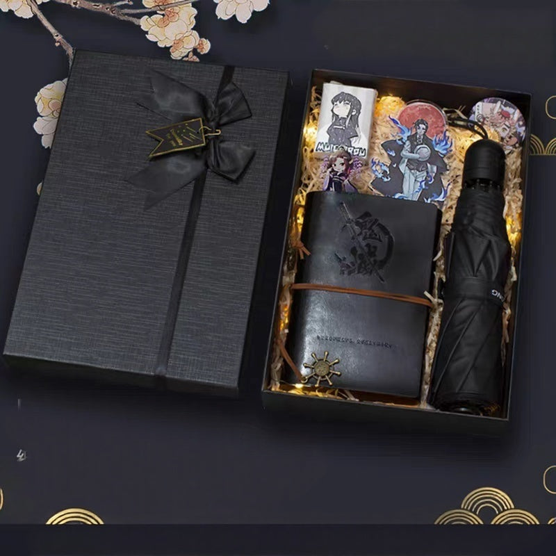 Demon Slayer Gift Box: Notebook & Anime Umbrella – For Fans Who Live the Fandom!