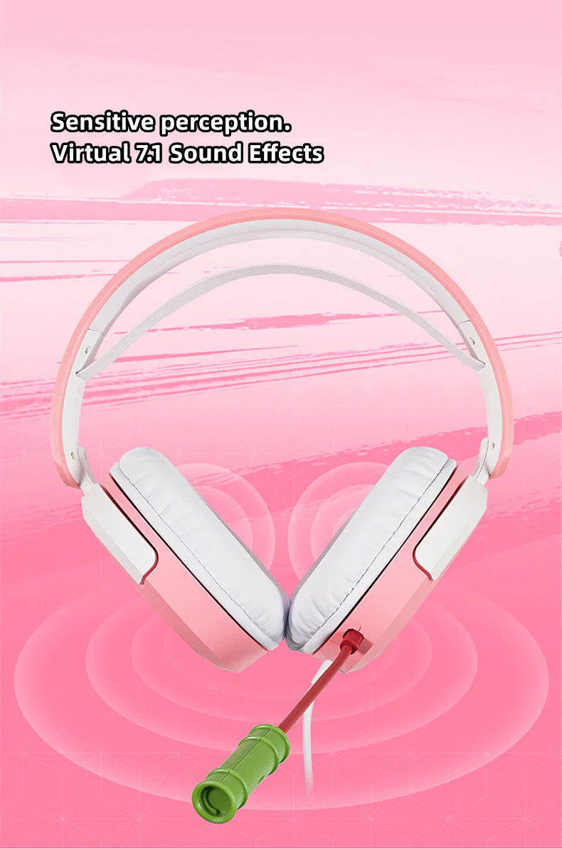 Demon Slayer Kamado Tanjirou/Kamado Nezuko Headset - Over-Ear Gaming Headphones