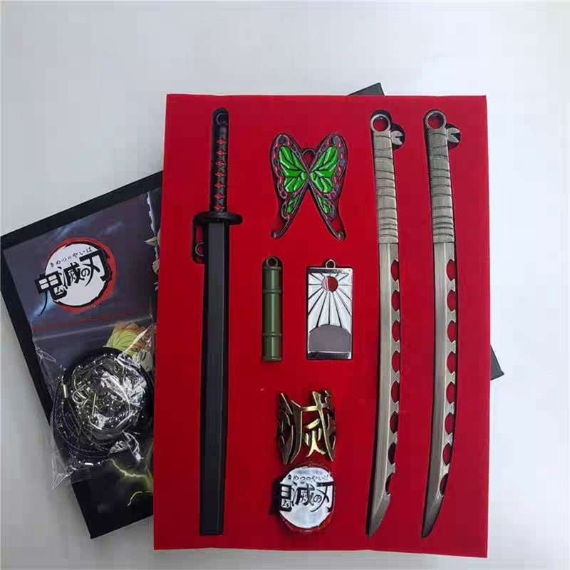 Demon Slayer Kamado Tanjirou Metal Pendant - Anime Model Necklace, Nichirin Sword Design