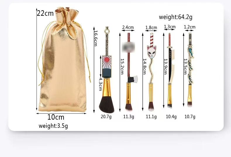 Demon Slayer Tanjirou/Nezuko Exquisite Makeup Pen - Fine Strokes, Multi-Color, for Eyeliner/Lip Line