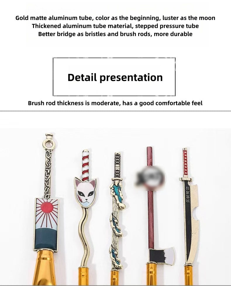 Demon Slayer Tanjirou/Nezuko Exquisite Makeup Pen - Fine Strokes, Multi-Color, for Eyeliner/Lip Line