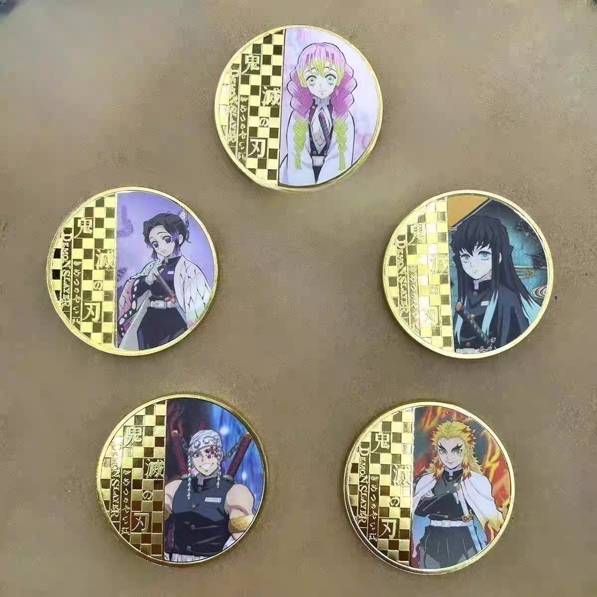 Demon Slayerr Tanjirou 24K Gold Plated Official Bank Coins - Limited Edition Commemorative Collection