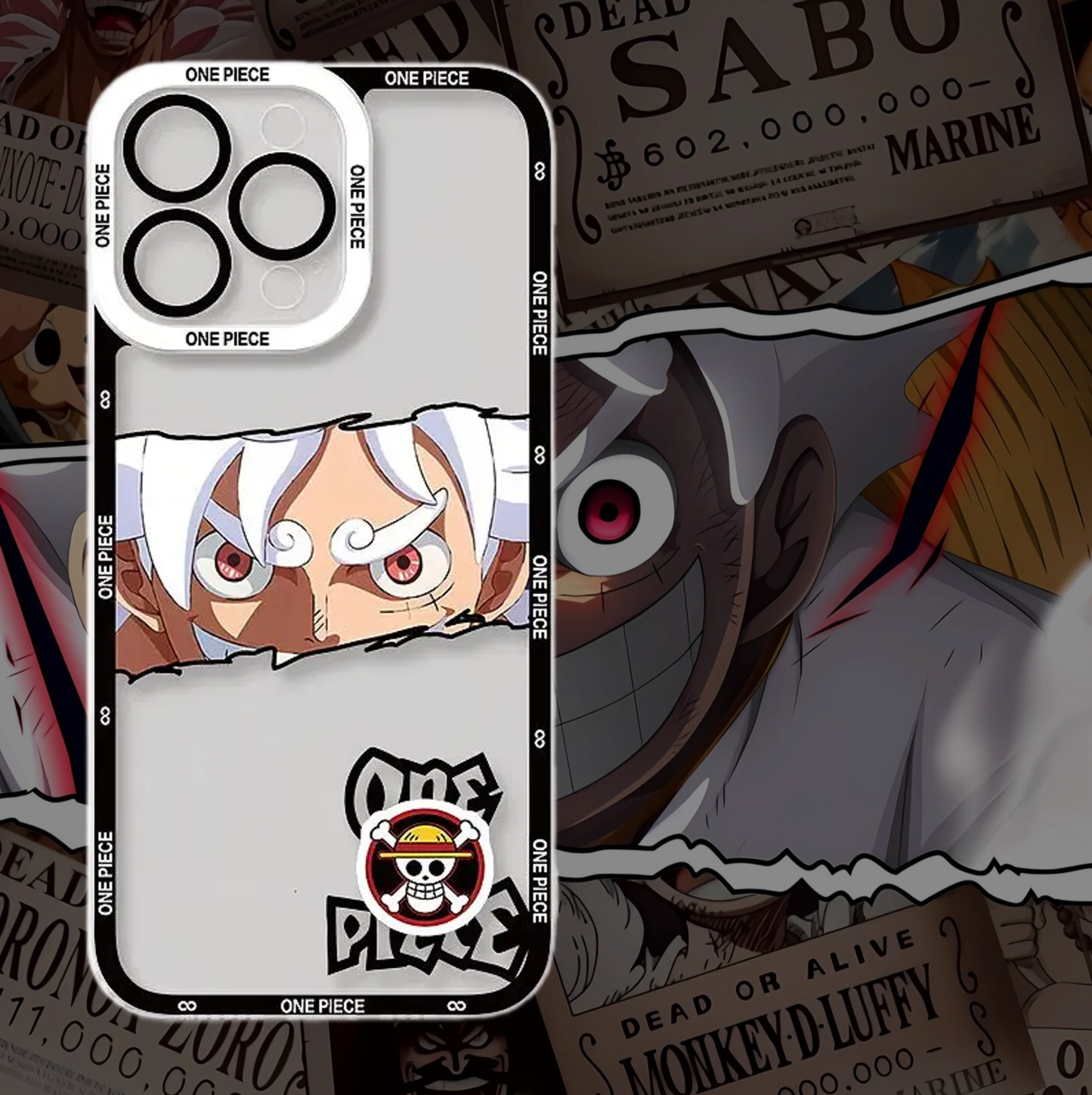 Luffy/Zoro iPhone silicone crash-resistant phone case
