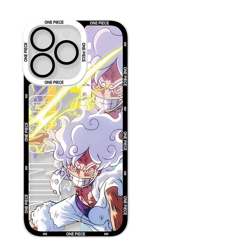 Luffy/Zoro Intense Combat iPhone silicone crash-resistant phone case
