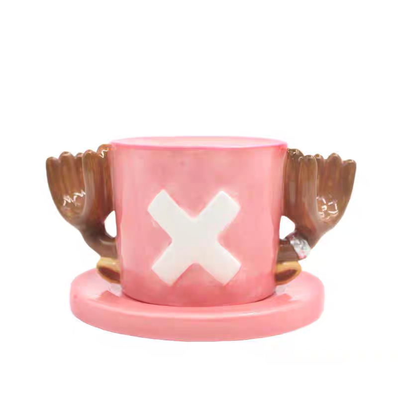 Luffy/Ace/Sabo Straw Hat Cup - Cute Anime Logo Design, Fun Cartoon Tableware