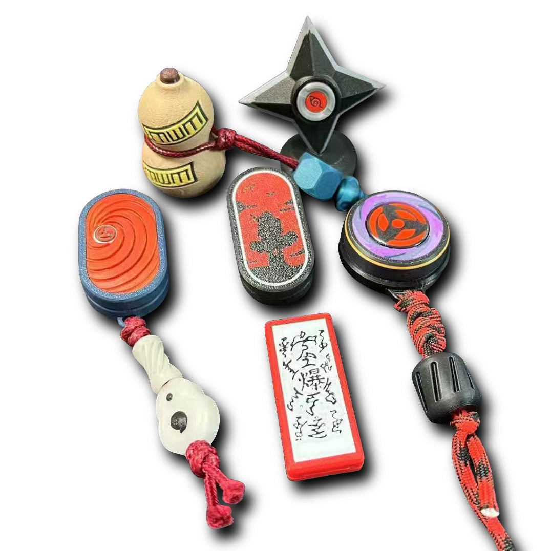 Naruto Itachi/Obito/Gaara EDC Push Cards - Ninja-Inspired Stress Relief Fidget Toys