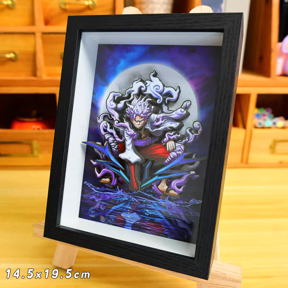 One Piece 3D Family Portrait Decorative Painting - Luffy Anime Merch, Desktop Display, Birthday Gift