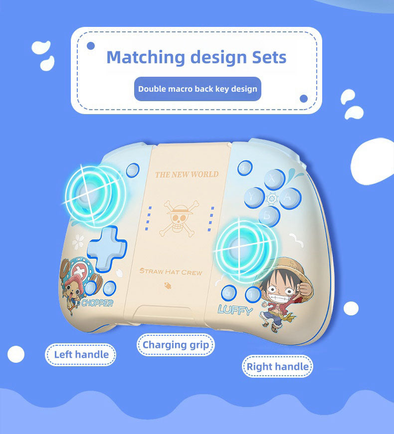 One Piece Luffy/Chopper Wireless Switch Controller - Adjustable LED Lights, Ambidextrous Gamepad for Nintendo Switch