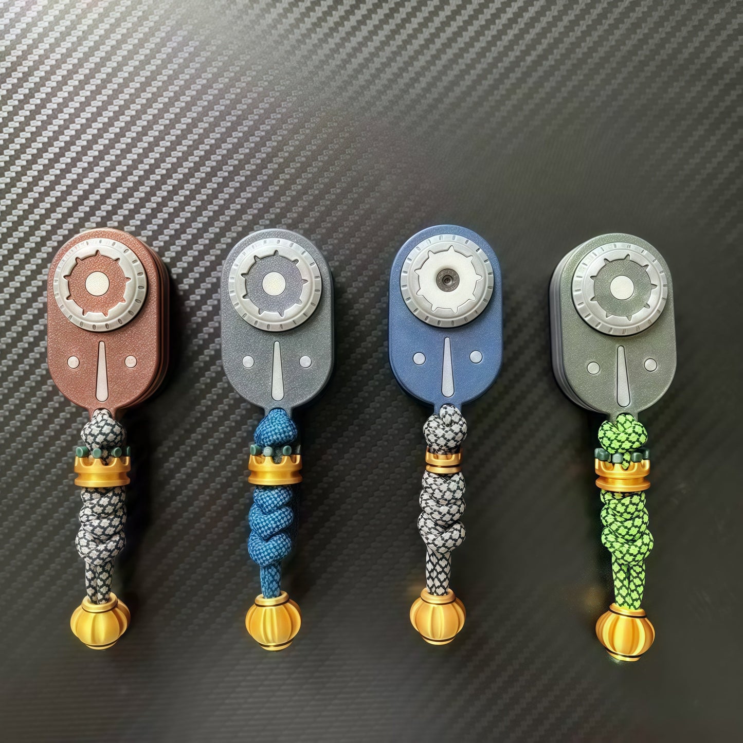 One Piece Luffy/Zoro/Ace Spinnable EDC Push Cards - Anime Stress Relievers, Rotating Design, Pocket-Sized