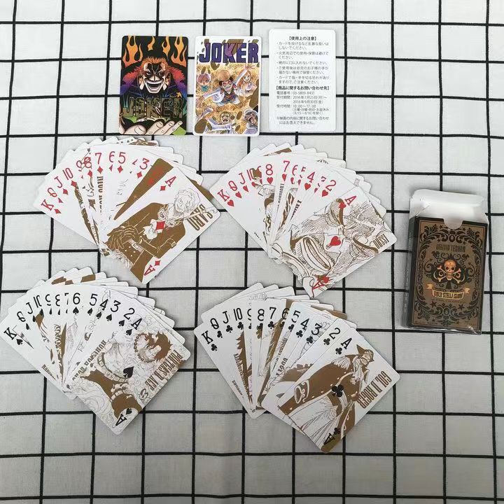 One Piece Luffy/Zoro/Chopper Bounty Poster Poker Deck - Full Set Anime Playing Cards