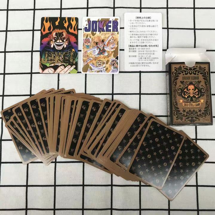 One Piece Luffy/Zoro/Chopper Bounty Poster Poker Deck - Full Set Anime Playing Cards