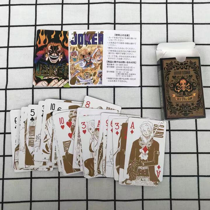 One Piece Luffy/Zoro/Chopper Bounty Poster Poker Deck - Full Set Anime Playing Cards