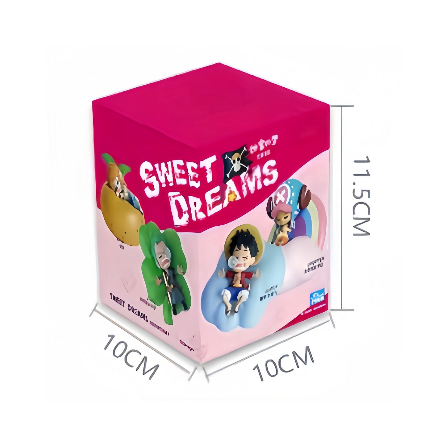One Piece Straw Hat Crew Night Light - Luffy/Zoro/Nami/Sanji, Cute Cartoon, USB-Powered, Dimmable Bedside Lamp.