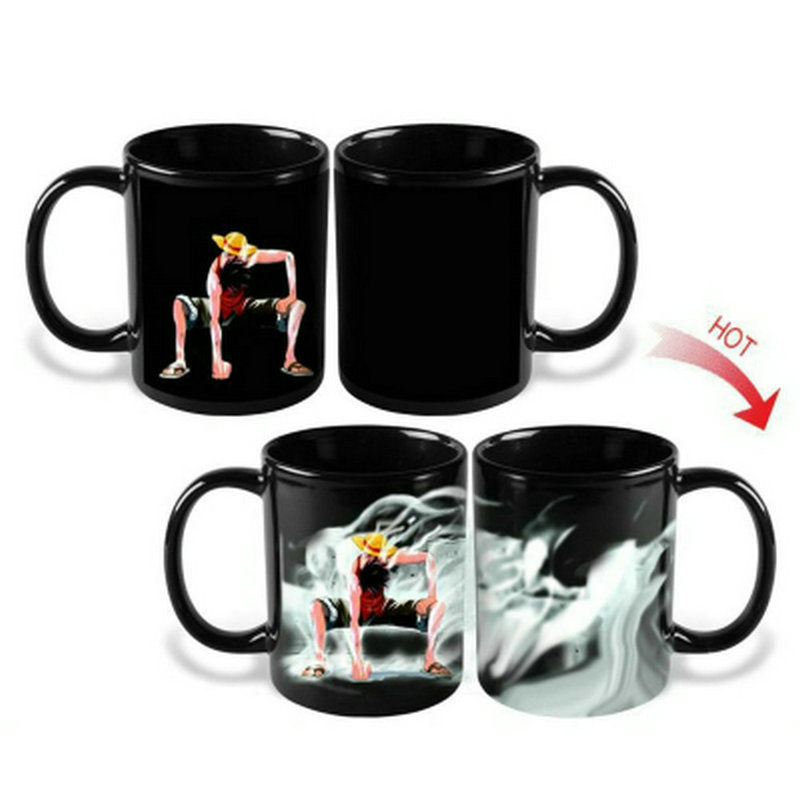 One Piece Luffy_geat_2 Heat-Changing Mug - Ceramic, Anime Design, Hot Beverage Cup