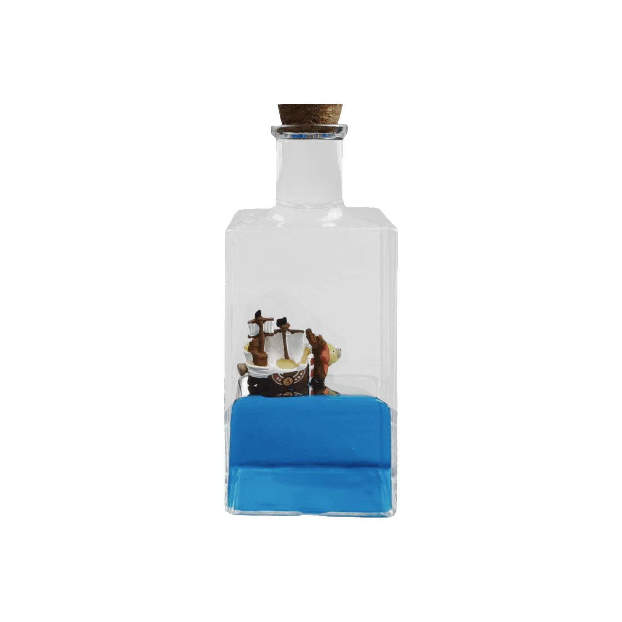 One Piece Thousand Sunny Fluid Drift Bottle - Animated Desktop Decor, Office/Home Ornament