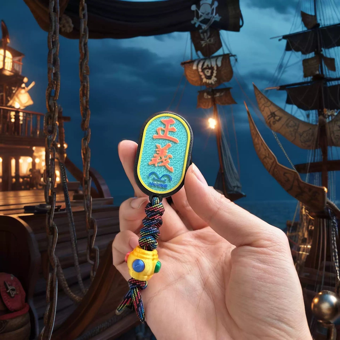 One Piece Luffy/Zoro/Ace Spinnable EDC Push Cards - Anime Stress Relievers, Rotating Design, Pocket-Sized