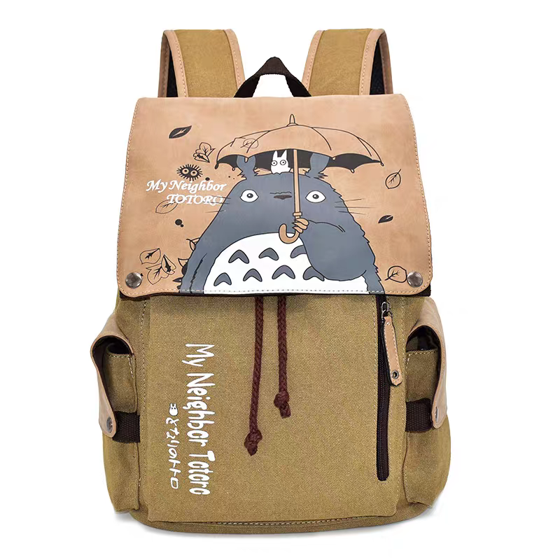 Anime Oversized Sturdy Backpack - Large Capacity, One Piece/Naruto/Demon Slayer/Attack on Titan/Tokyo Ghoul Merch, for School, Travel, Work