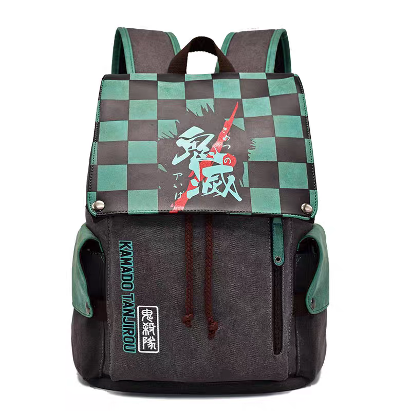 Anime Oversized Sturdy Backpack - Large Capacity, One Piece/Naruto/Demon Slayer/Attack on Titan/Tokyo Ghoul Merch, for School, Travel, Work