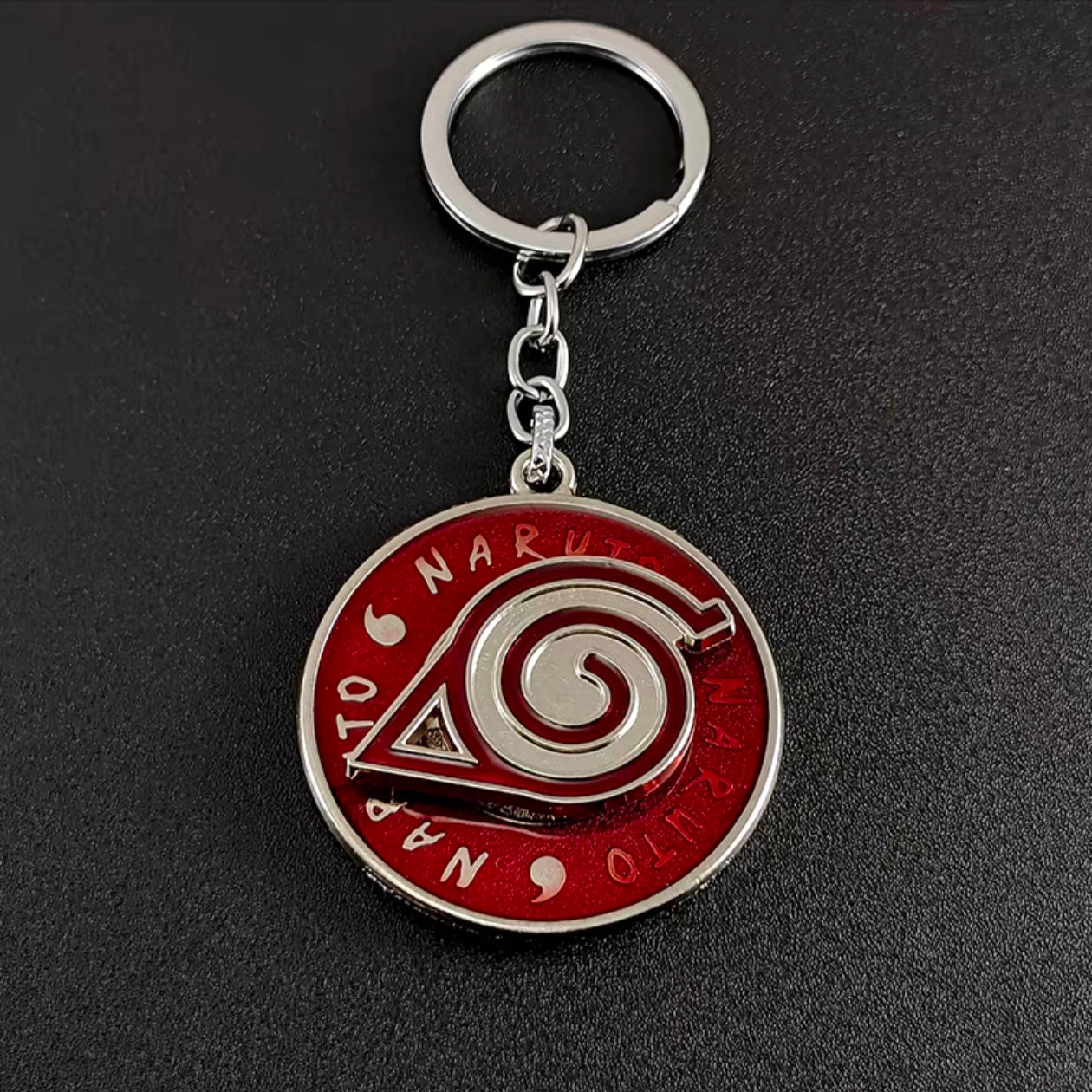 Narutoo Sharingan Rotatable Keychain - Spinning Eye Design Accessory with Detachable Charm