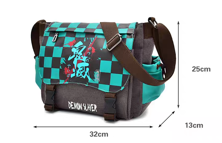 Oversized Sturdy Sling Bag - Large Capacity Anime Merch, for School/Travel/Work