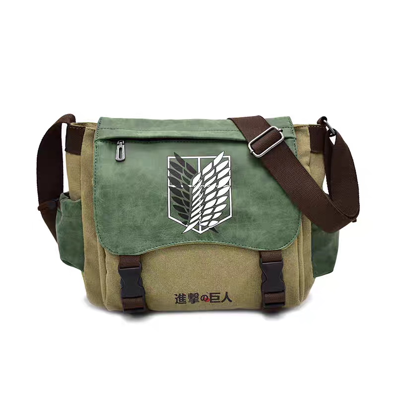 Oversized Sturdy Sling Bag - Large Capacity Anime Merch, for School/Travel/Work