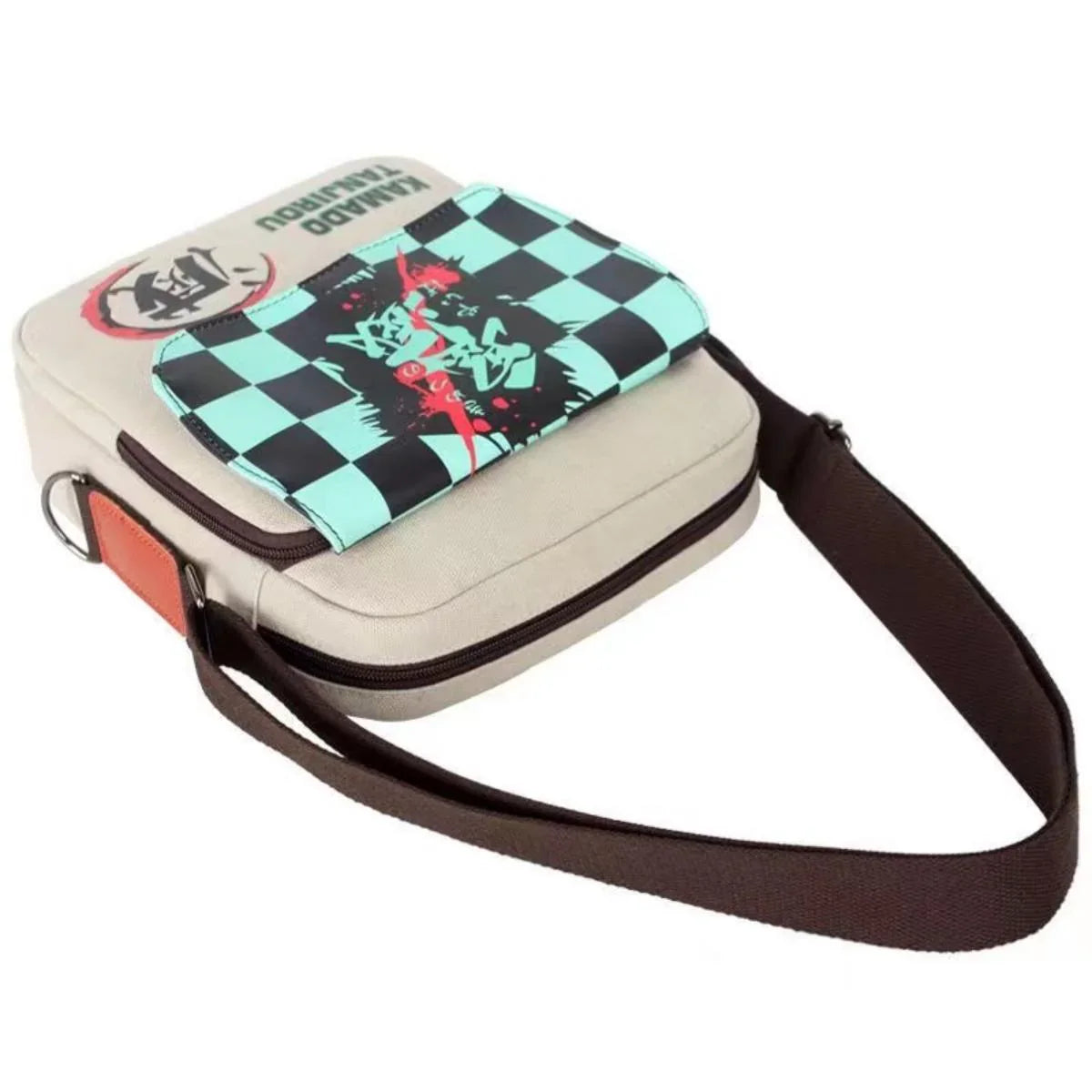 Demon Slayer Kamado Tanjirou Anime Satchel - Cartoon Character Design, Durable Bag