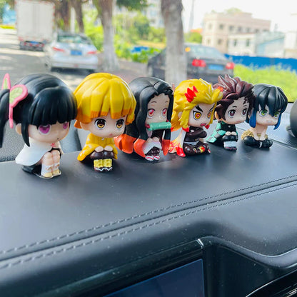 Demon Slayerr Kamado Tanjirou 3 - Pose Car Dashboard Figures - Sitting/Sleeping/Standing Anime Decor