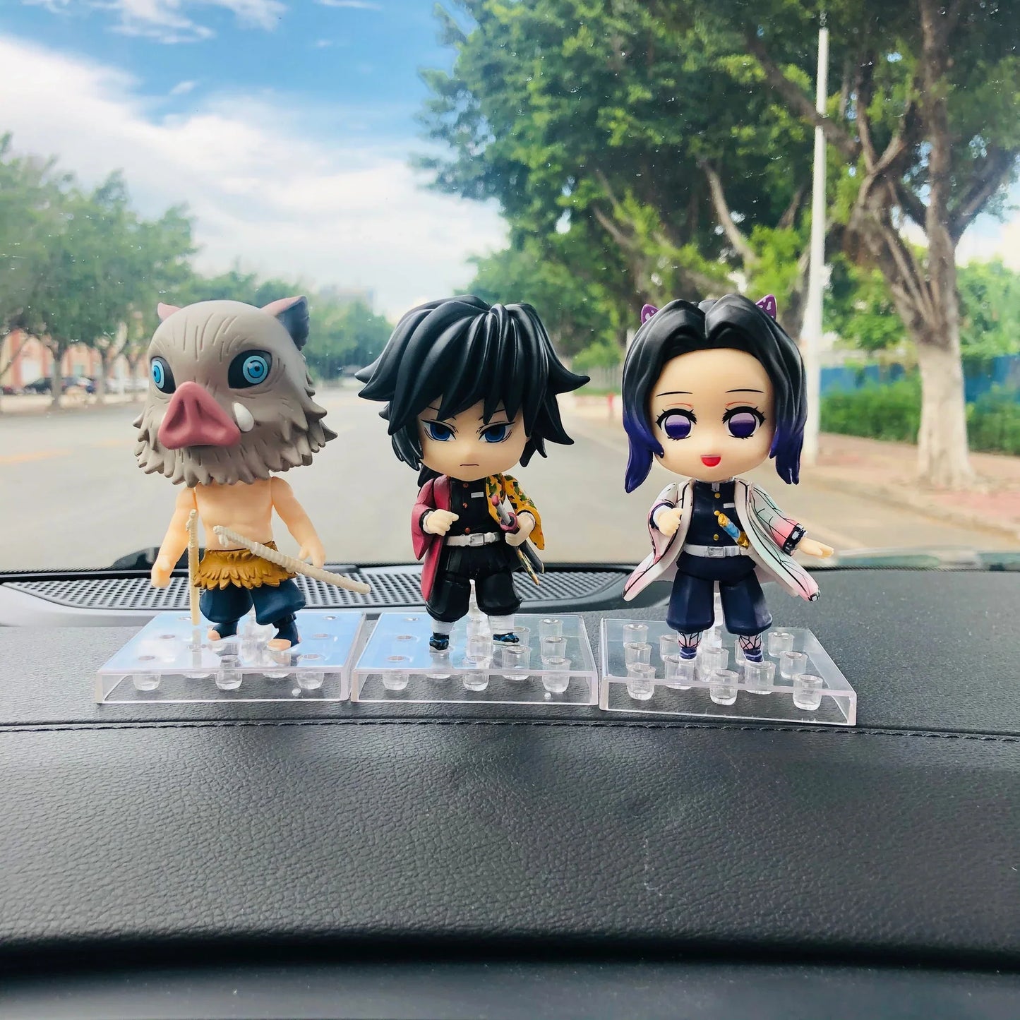 Demon Slayerr Kamado Tanjirou 3 - Pose Car Dashboard Figures - Sitting/Sleeping/Standing Anime Decor