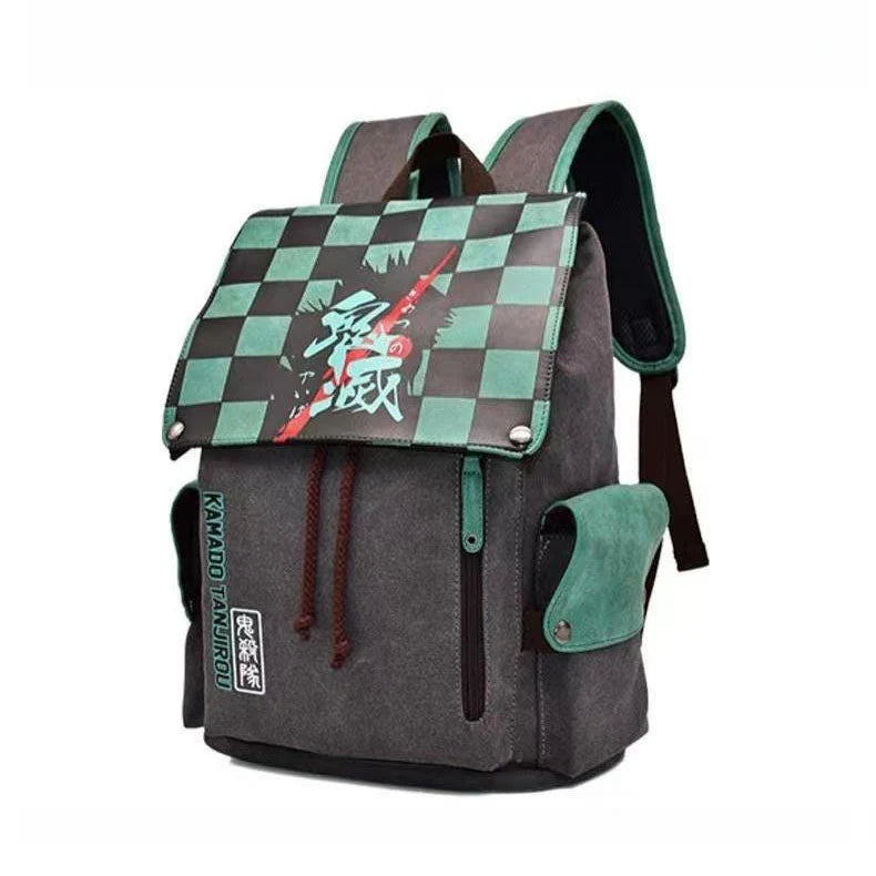 Demon Slayerr Tanjirou/Nezuko/Zenitsu/Giyuu Sturdy Oversized Backpack - High - Capacity Anime Travel Bag