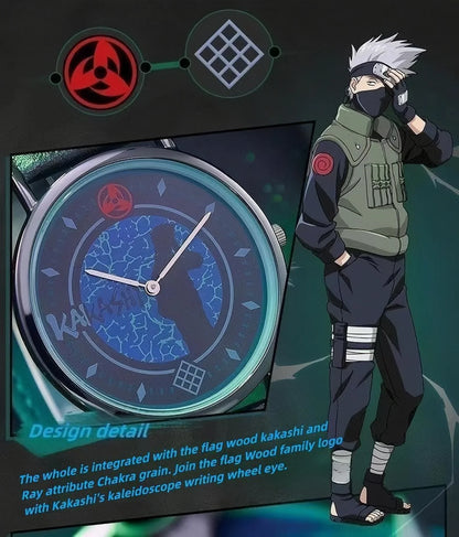 Sasuke/Kakashi/Itachi Quartz Watch - 30M Waterproof, Unisex, Anime Dial, Casual Daily Wear