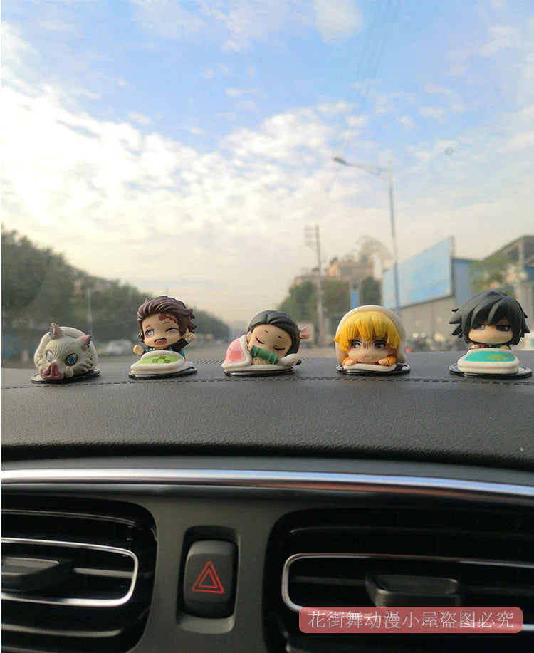 Demon Slayerr Kamado Tanjirou 3 - Pose Car Dashboard Figures - Sitting/Sleeping/Standing Anime Decor