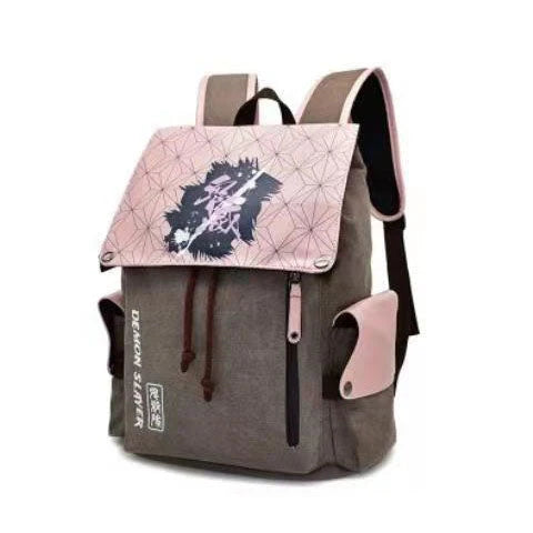 Demon Slayerr Tanjirou/Nezuko/Zenitsu/Giyuu Sturdy Oversized Backpack - High - Capacity Anime Travel Bag