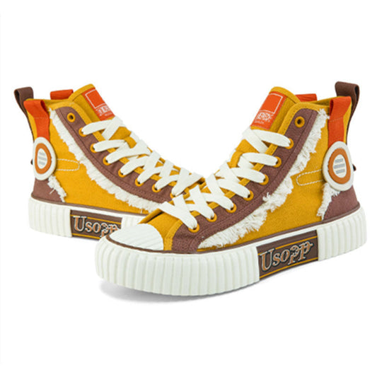One Piecee Usopp Stylish Canvas Shoes - Comfortable Breathable Anime Footwear