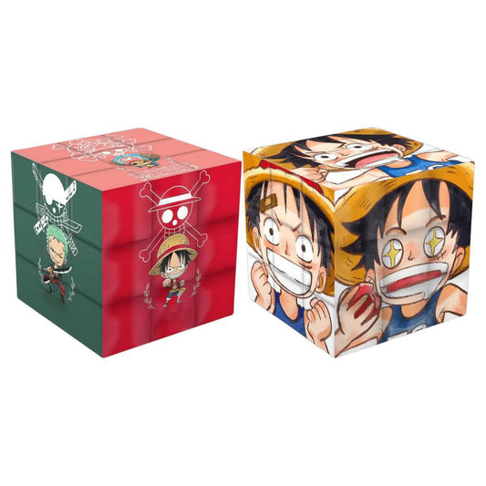 One Piecee Luffy/Zoro/Nami 3x3 Creative Rubik's Cube - Anime Puzzle Toy Gift Set