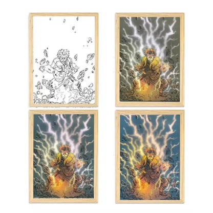 Demon Slayerr Agatsuma Zenitsu Customizable Atmosphere Light - Personalized Artwork, RGB Color - Changing