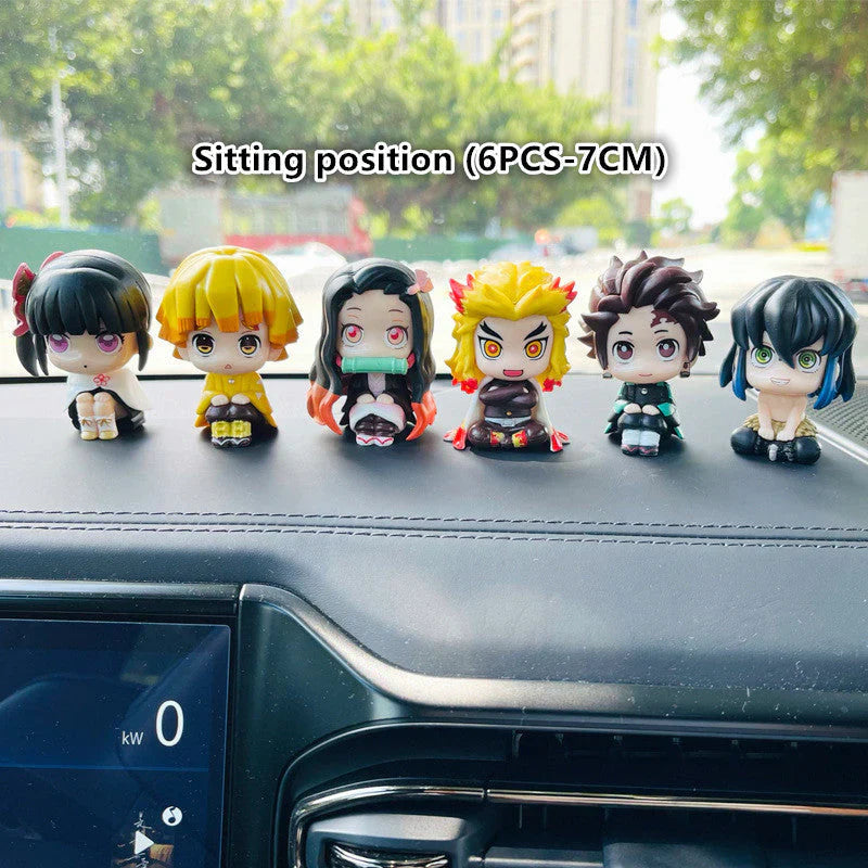 Demon Slayerr Kamado Tanjirou 3 - Pose Car Dashboard Figures - Sitting/Sleeping/Standing Anime Decor