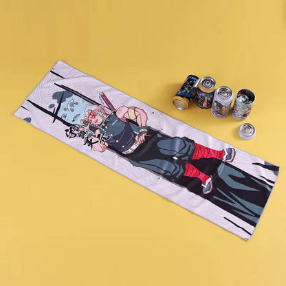 Demon Slayer Kamado Tanjirou Towel Blind Box - Cooling Quick-Dry Sports Towel, Chill Sweat Gift