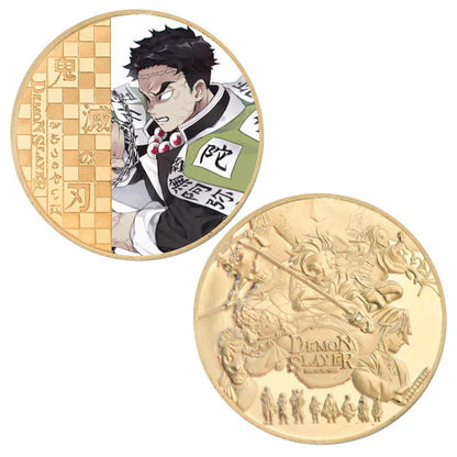 Demon Slayerr Tanjirou 24K Gold Plated Official Bank Coins - Limited Edition Commemorative Collection