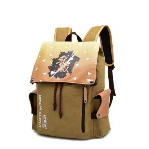 Demon Slayerr Tanjirou/Nezuko/Zenitsu/Giyuu Sturdy Oversized Backpack - High - Capacity Anime Travel Bag