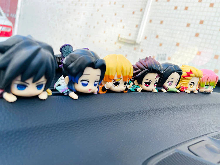Demon Slayerr Kamado Tanjirou 3 - Pose Car Dashboard Figures - Sitting/Sleeping/Standing Anime Decor