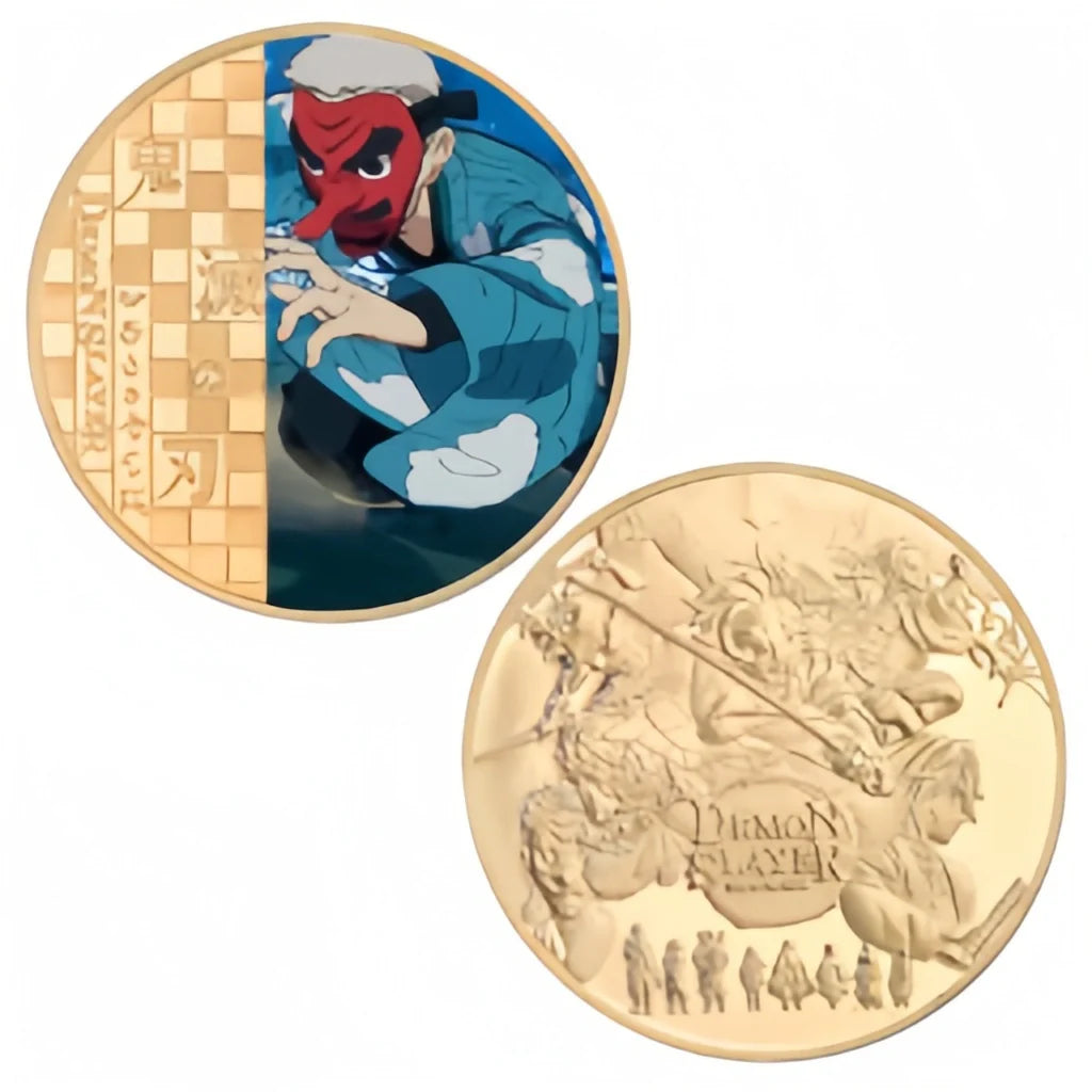 Demon Slayerr Tanjirou 24K Gold Plated Official Bank Coins - Limited Edition Commemorative Collection