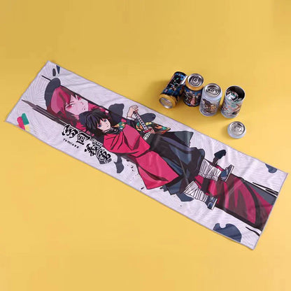 Demon Slayer Kamado Tanjirou Towel Blind Box - Cooling Quick-Dry Sports Towel, Chill Sweat Gift