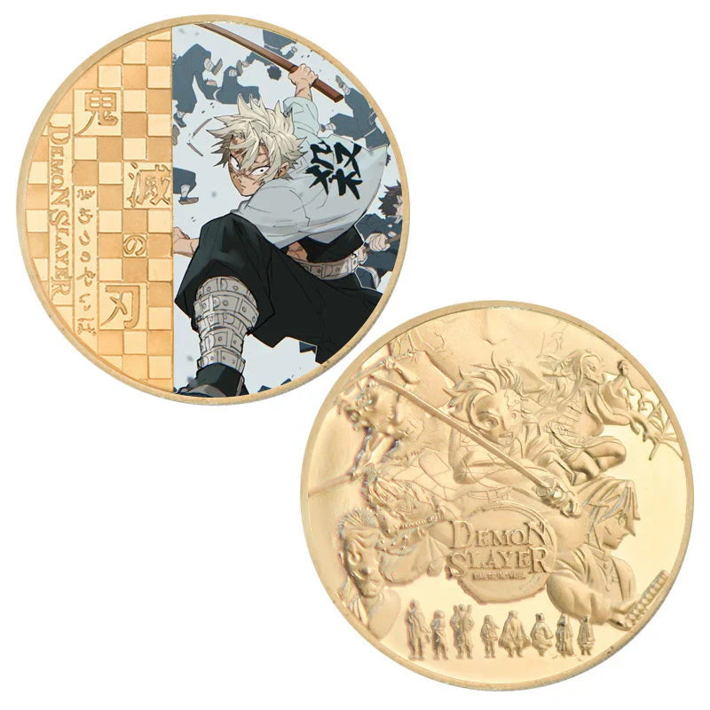 Demon Slayerr Tanjirou 24K Gold Plated Official Bank Coins - Limited Edition Commemorative Collection