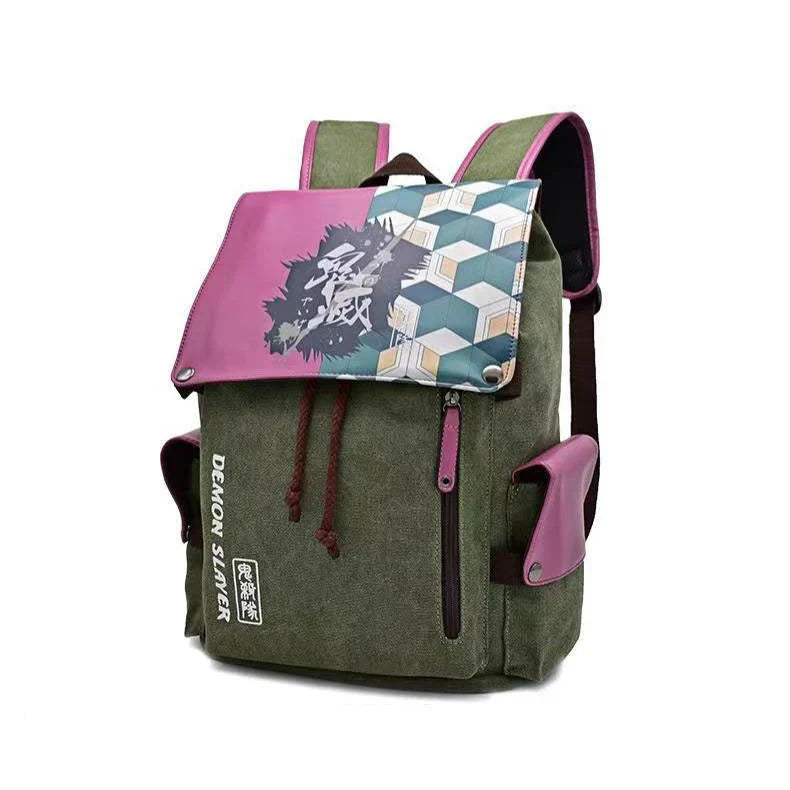 Demon Slayerr Tanjirou/Nezuko/Zenitsu/Giyuu Sturdy Oversized Backpack - High - Capacity Anime Travel Bag